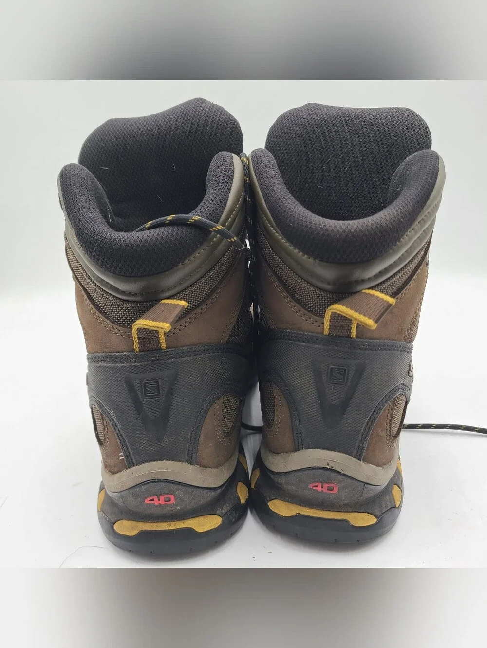 B38 Salomon Men's 13 Fossil Rain Quest 4D 2 Gtx Goretex Hiking Boots Outdoor LF1